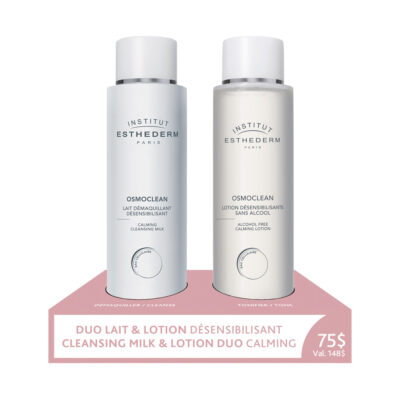 Esthederm cleansing milk and lotion for sensitive skin