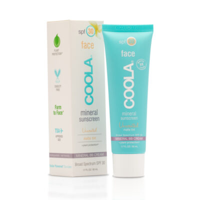Organic Mineral Face Sunscreen COOLA - BB Cream Matt Tint - SPF30 - Unscented