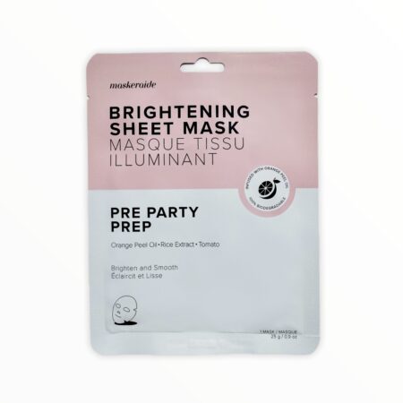 MaskerAide Masque Tissu Éclaircissant Pre Party Prep